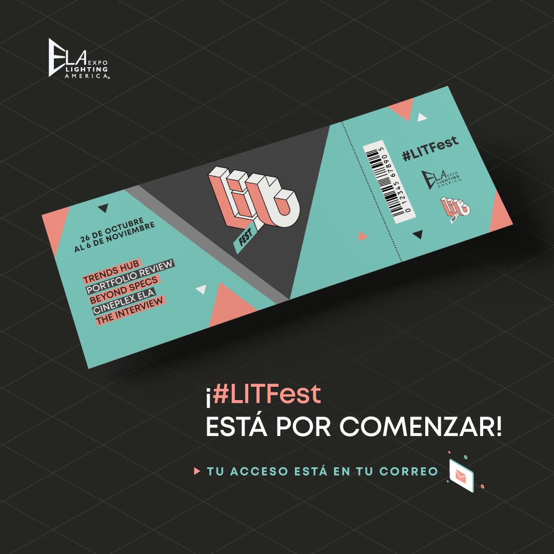 333Luxes's tweet photo. Estaremos en el #LITFest, El Festival Digital de la Cultura de la Luz. Les esperamos en #TheInterview el
6•NOV•2020 a las 11 hrs con la participación de @Elias333luxes #MasteroftheShadows.
Regístrate aquí:
https://t.co/a0atyz4wtU
@ExpoLightingA https://t.co/akioOqwFnP