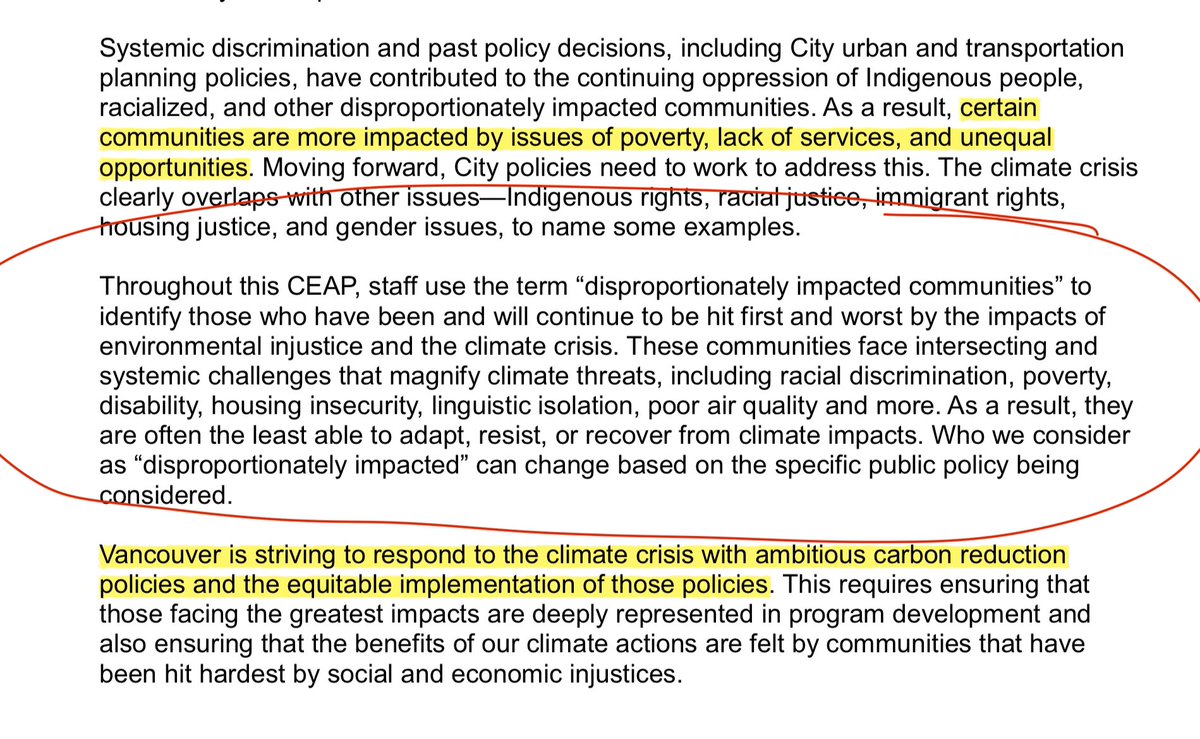 There is a high priority on incorporating equity into the Climate Plan. Staff worked with a Climate & Equity Working group, adjusted actions to avoid burdening disproportionately impacted communities, and focused regulatory & pricing actions on those most able to afford them. 18/