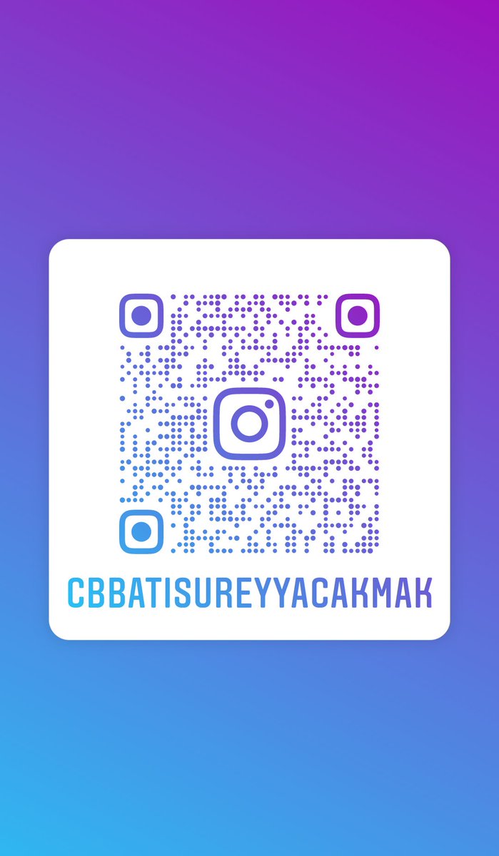 Instagram'da beni takip et! Kullanıcı adı: cbbatisureyyacakmak
instagram.com/cbbatisureyyac…