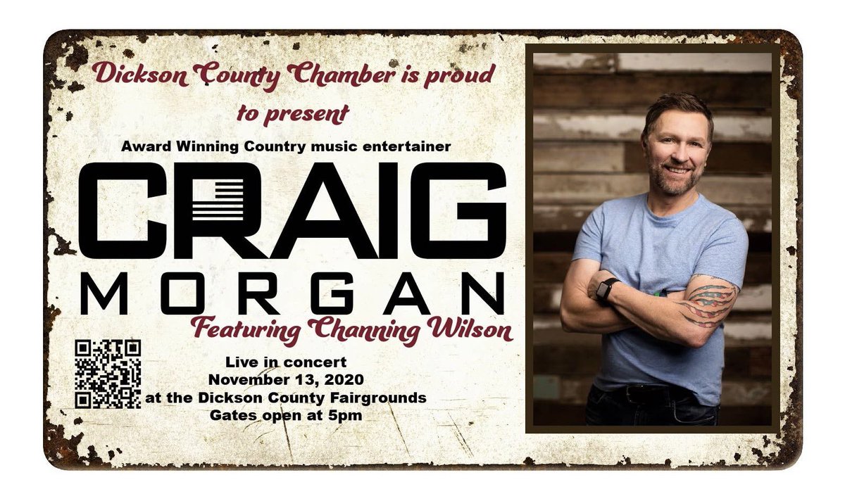 Tickets for Craig’s hometown show in Dickson, TN on November 13th are on sale now! Grab them at the link >> bit.ly/CM-Dicksonshow
