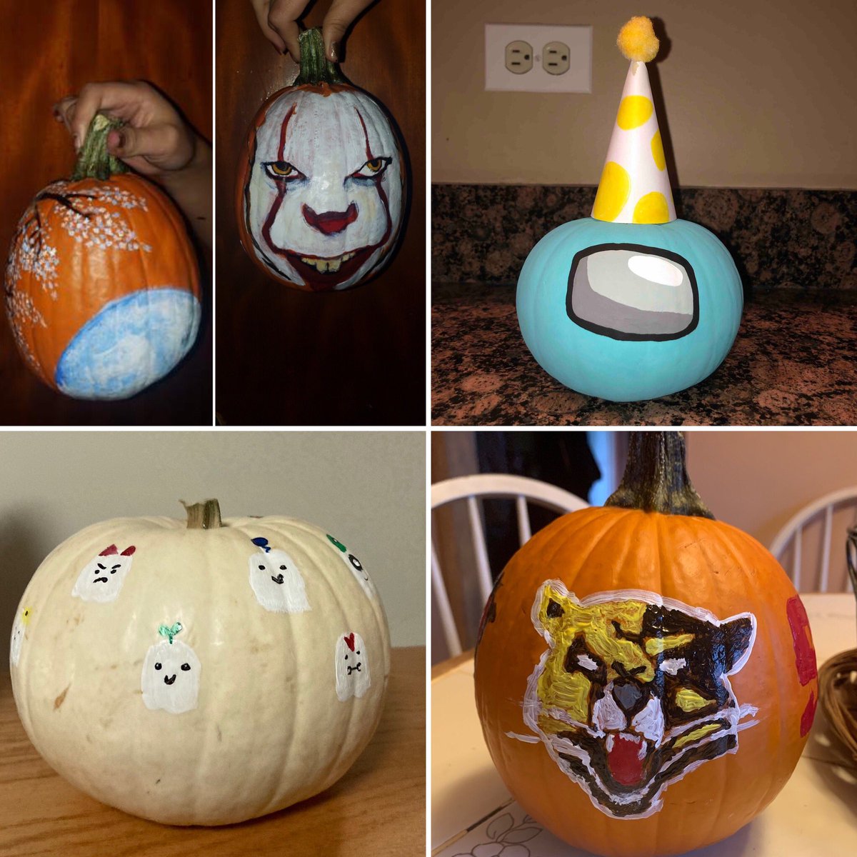 DrWiesterSXU's tweet image. Loving our decorated pumpkins from our @SaintXavier #HonorsProgram students.  #WeAreSXU