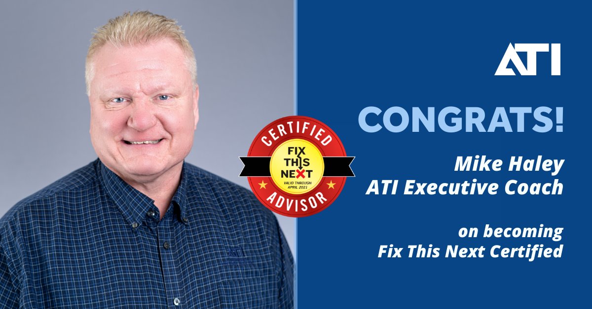 ATIautotraining's tweet image. Congrats to Mike Haley for this outstanding achievement!  #fixthisnext #mikehaley #aticoach