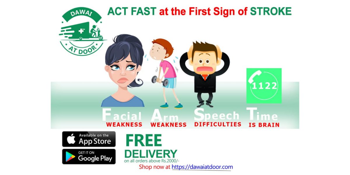 dawaiatdoor's tweet photo. #brainstroke #awarenessiskey #stayalert #staysafe
#actfast #forhelp #safetymeasures #dawaiatdoor #medicinehomedelivery #atyourdoor #onlinepharmacy https://t.co/6zL4GEuMUt