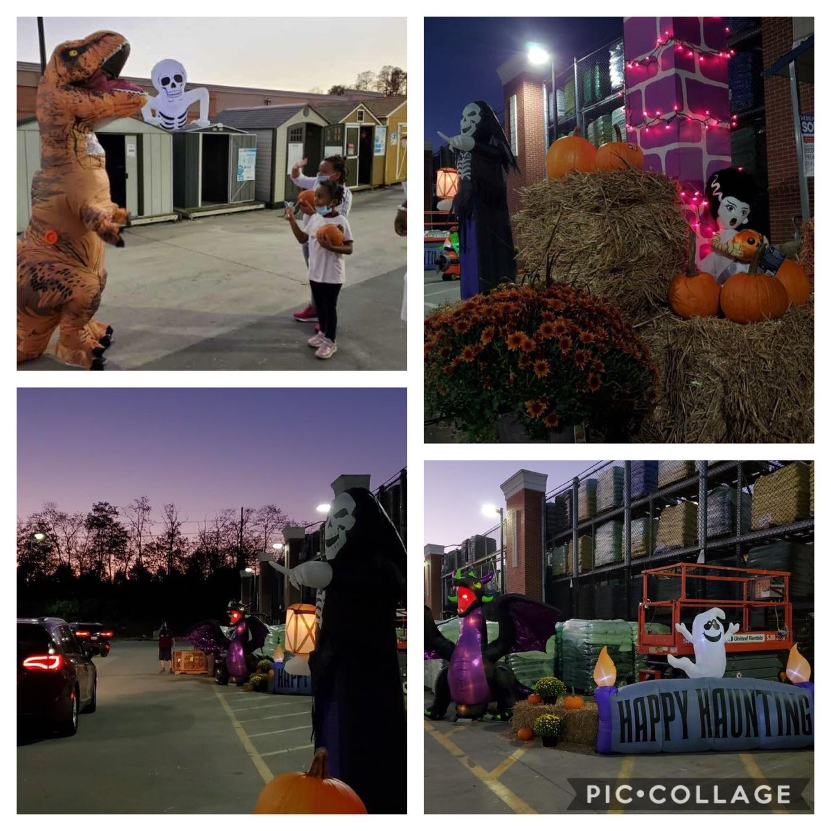 Curbside trick or treating!