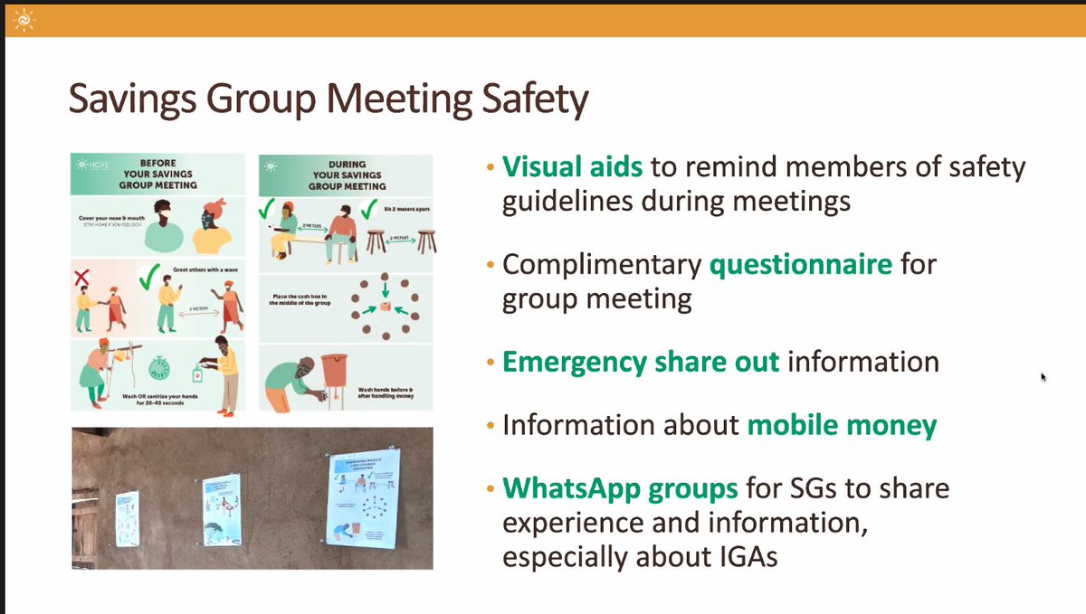 TheSEEPNetwork's tweet photo. How @HOPEtweets has been supporting their #SavingsGroups through the pandemic, but first... they listened to their members from the field! #SEEP2020 #DisruptiveCollaboration https://t.co/g8bzTIBOl9