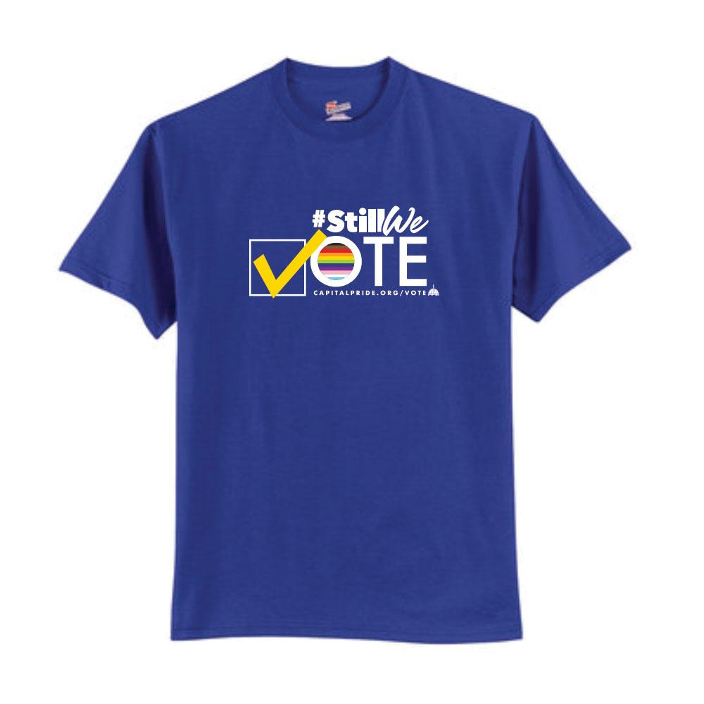 CapitalPrideDC's tweet photo. Tonight! Save on #StillWeVote tees and get them before Election day, Hocus Focus Trivia, and Job Opportunity. #MyVoteIsMyVoice #Election2020 #Pride2020 #HavePride365 - https://t.co/TL1QQmPwSl https://t.co/IVht0zKnHv