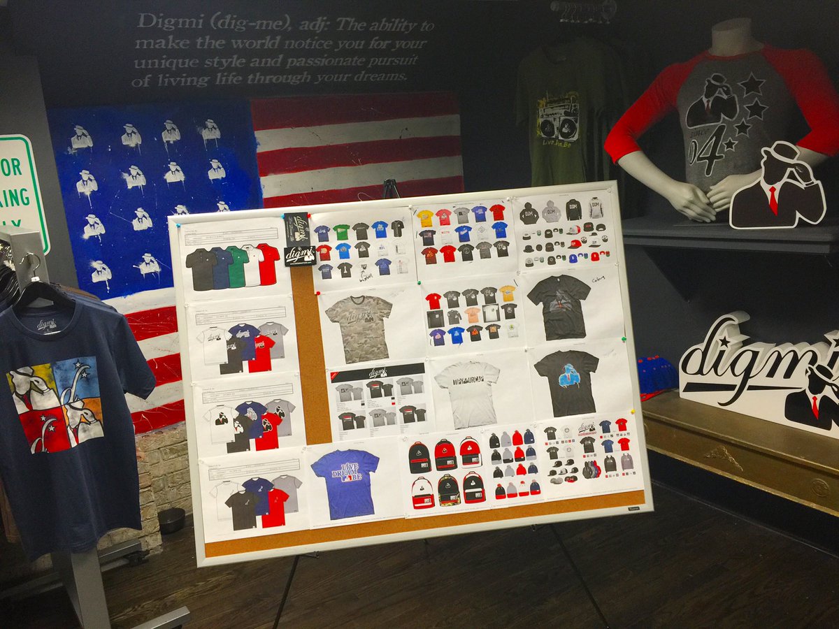 DigmiNation's tweet photo. A look back to one of our design boards at our original DIGMI NATION store back in the fall of 2015 • 

#LiveDreamBe #Digmi #TipYourCap #TheGuyInTheTie #LiveDreamBeDigmi #tbt #TBThursday #ThrowbackThursdays https://t.co/w1TptA8EVp