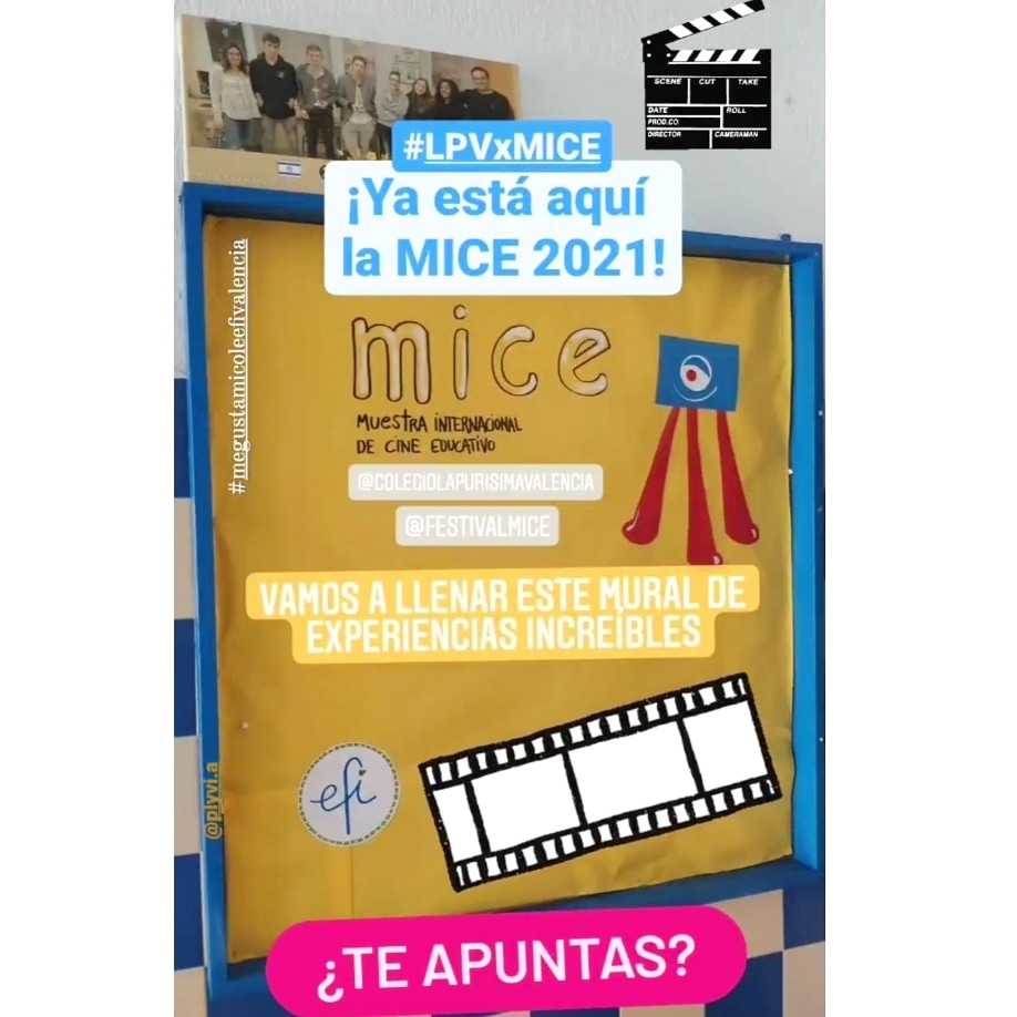patricia_bonora's tweet photo. ¡Vamos a llenar este mural de experiencias increíbles! ¡Vamos a por la Mice 2021! ¿Te apuntas?
🎬🎥⭐🍿🔝 #LPVxMICE

#cine #cinema #educación #audiovisual #micevalencia #lamicealcole #cortos #emoción #cultura #ilusión #equipo 
💙✨ #megustamiColeEfiValencia
@LaPurisimaValen https://t.co/qOtBmDpuD5