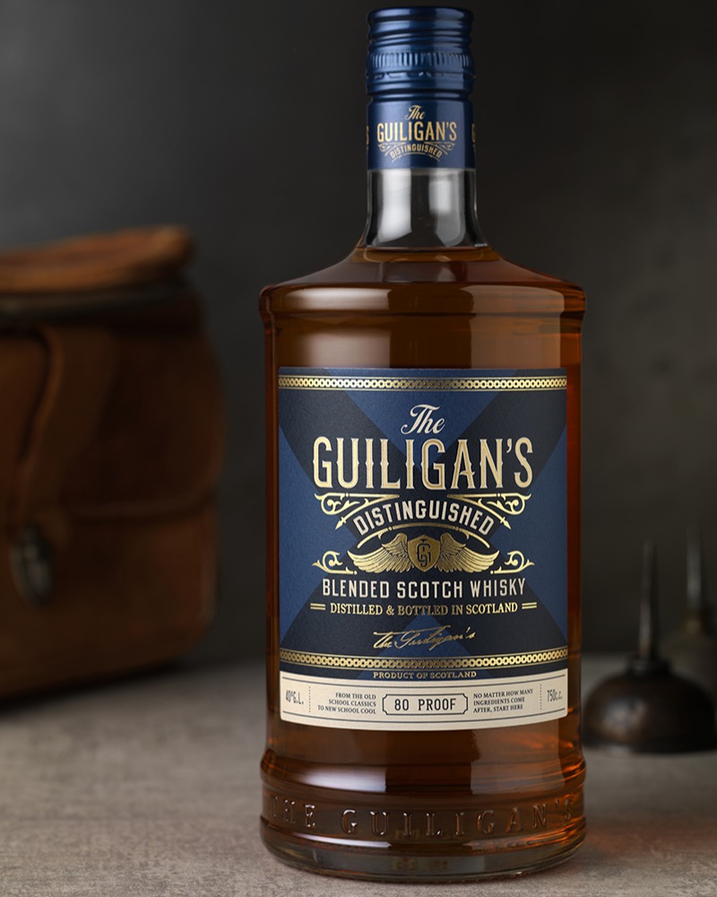 @conchaytoro's new spirits brand, The Guiligans, was inspired by The Distinguished Gentleman’s Ride, a charity motorcycle ride in suits. A set of wings were embellished in gold foil. The X is a nod to the Scottish flag.#conchaytoro #theguiligans #cfnapa #drinkwithyoureyes #scotch https://t.co/Qvvrg5GsYH