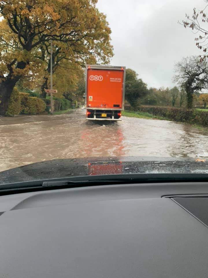 against_g's tweet photo. @prestoncouncil further flooding in Goosnargh at the site of the proposed Gladmans development. A regular event everytime it rains. Can only get worse if tonnes of concrete is poured into the ground https://t.co/BZDvRyJPQX