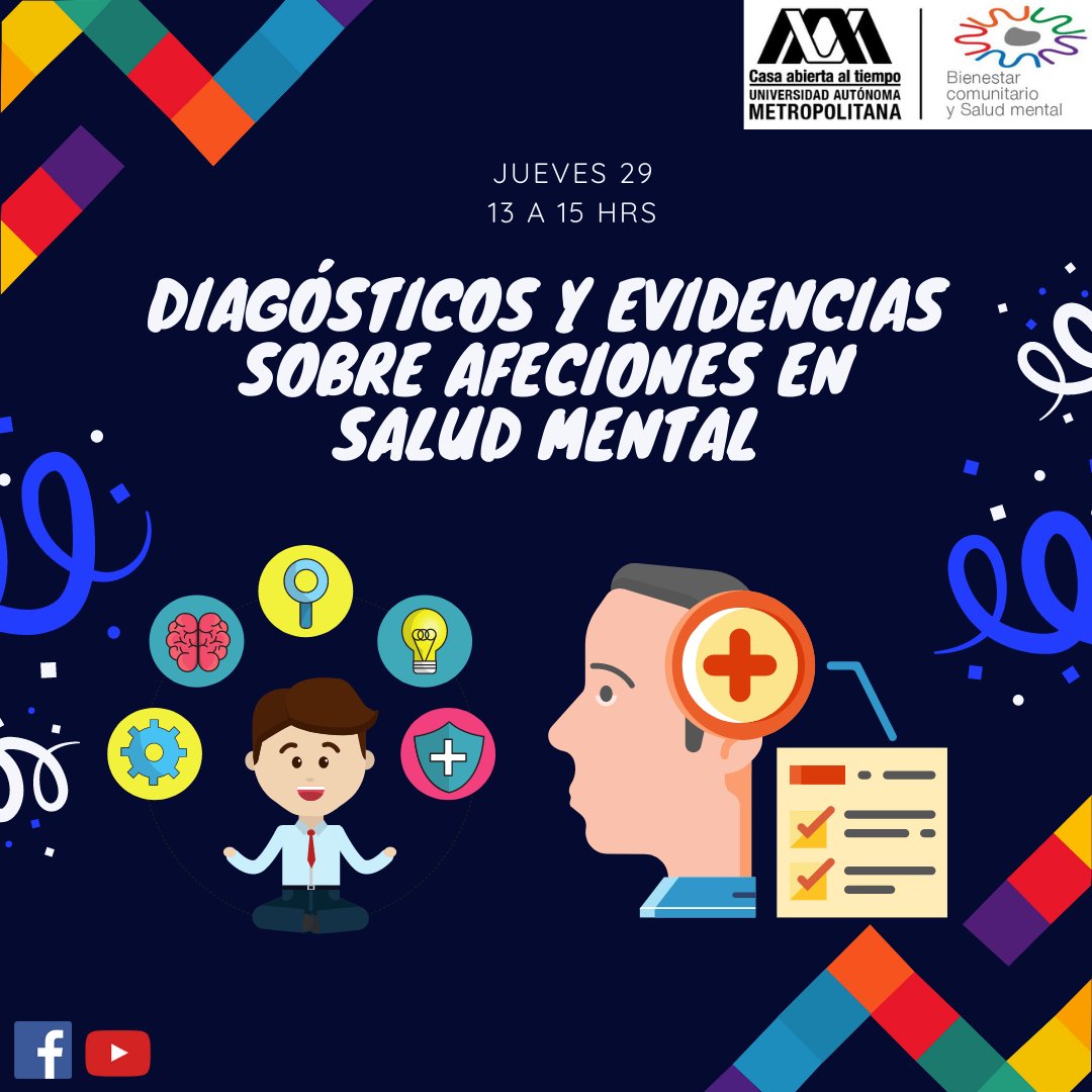 ¡Hoy contamos con tu asistencia virtual durante el Conversatorio: Diagnósticos y Evidencias sobre Afectaciones en Salud mental! Liga de acceso: https://t.co/ThjW2zK2Y1.
https://t.co/CGI94kCdWE. #ComunidadUAM #COVID19 #BienComunUAM #SaludMental #UAMContigo #Semana9 https://t.co/UofKH3iHu8