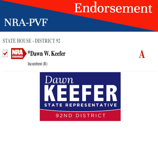 dwkeefer's tweet photo. I am pleased to announce I have been given an “A”rating and endorsement for the 2020 Pennsylvania General Election by the NRA-PVF.  #NRA #NRAPVF #Keefer2020 #Keefer42nd https://t.co/b63fz55KyC