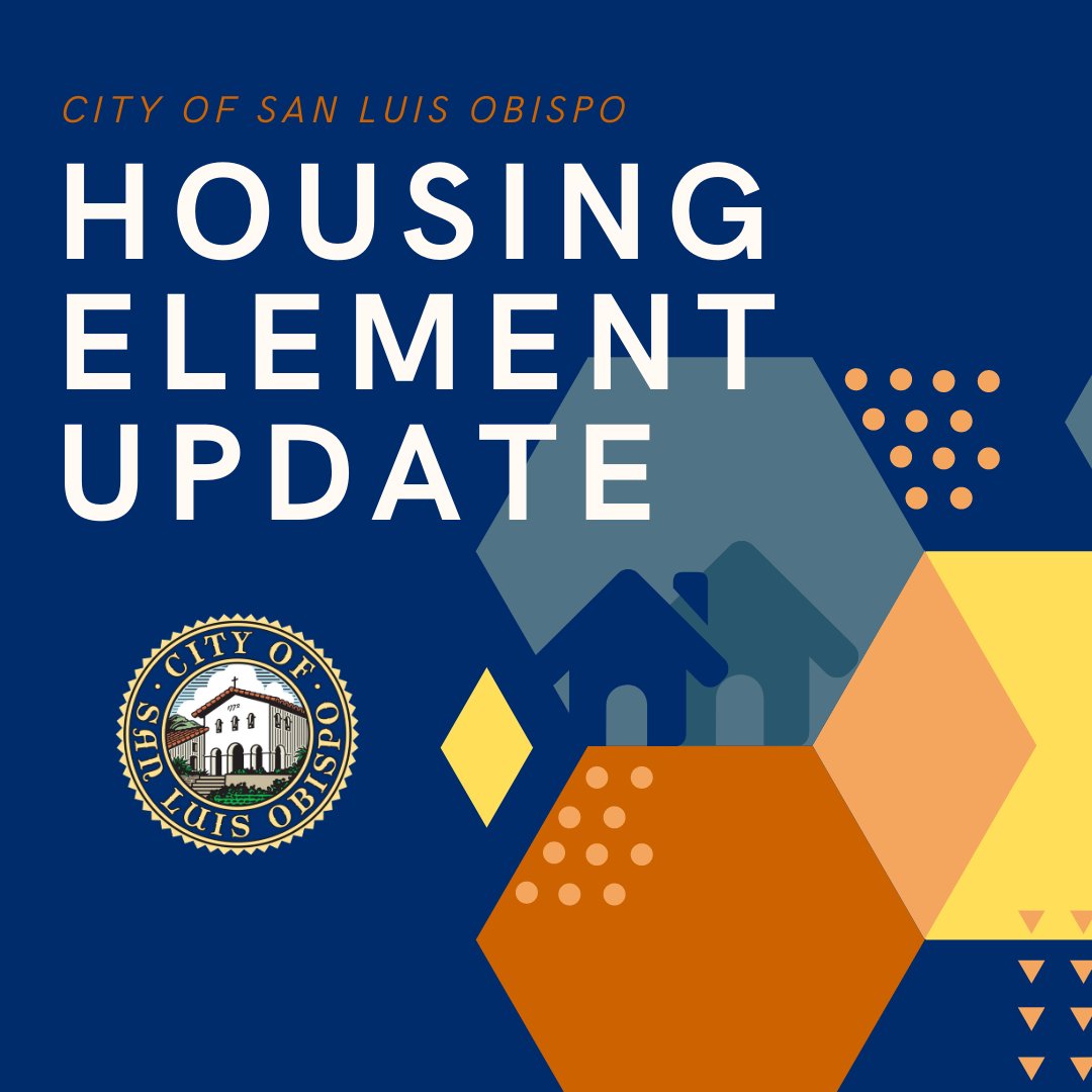 A revised Draft Housing Element Update is available online for public review: slocity.org/government/dep…. Revised draft contains updates to the version that was reviewed by City Council on 9/1/20 
The City invites the community to review &amp; provide staff with comments by 11/17/20
