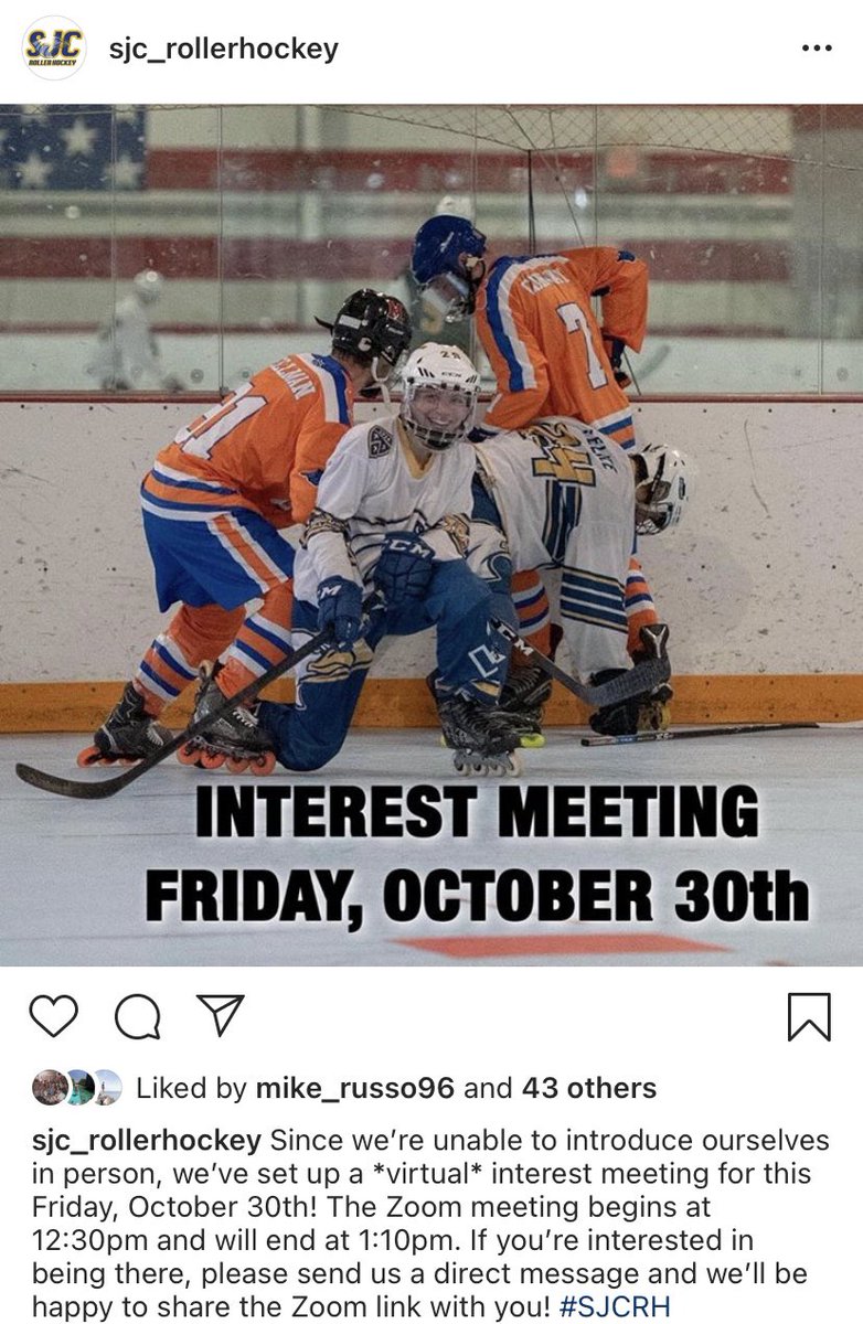 SJC_RH's tweet photo. Virtual interest meeting tomorrow! See below for details! https://t.co/5I6cBq7Wpg