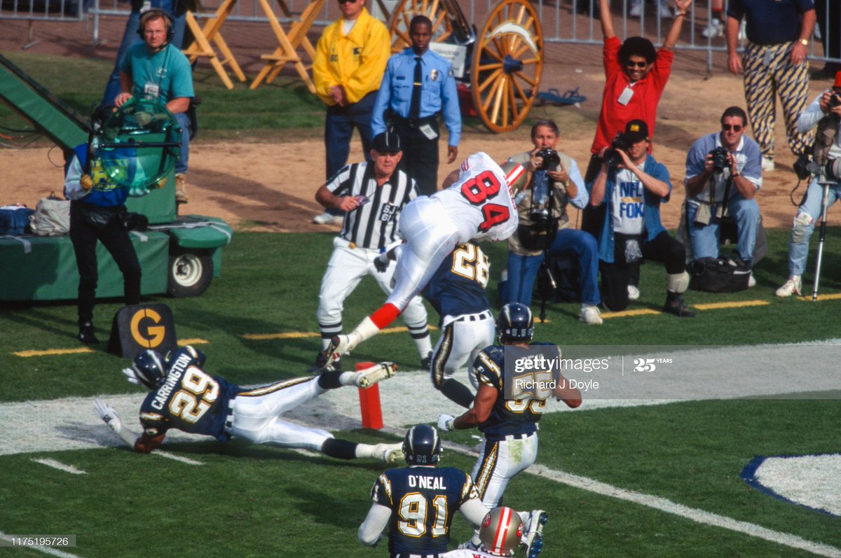 Did you know the  #49ers faced the  #Chargers 3 times in the 1994 season? Once in the preseason and once in the playoffs. The other one was the team's next game in Southern California.SF's win was sealed with a Deion Sanders pick-six. Until we meet again...Continue thread.