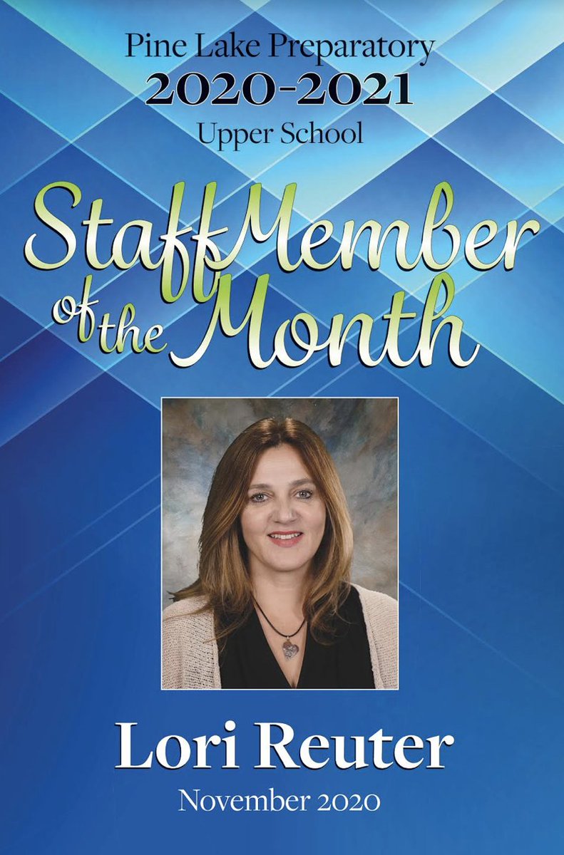Timothy Hoffman, PhD (@hoffphd) on Twitter photo Congrats <a href="/LoriReuter1/">Lori Reuter</a>: Nov Staff Member of the Month. Why? She is teaching 3 classes, helped plan amazing events for the class of 2021 & she is an inspiration to our students & staff by always bringing passion and putting students first! youtube.com/watch?v=Sh4nFe… <a href="/PineLakePride/">Pine Lake Pride</a> Congrats <a href="/LoriReuter1/">Lori Reuter</a>: Nov Staff Member of the Month. Why? She is teaching 3 classes, helped plan amazing events for the class of 2021 & she is an inspiration to our students & staff by always bringing passion and putting students first! youtube.com/watch?v=Sh4nFe… <a href="/PineLakePride/">Pine Lake Pride</a>