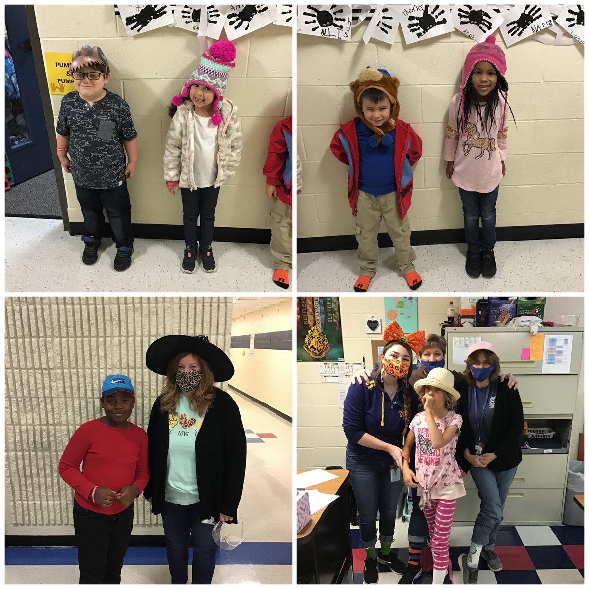 HewittElem's tweet photo. Today was CrAzY hat and sock day! Our students and staff said “hats off and sock” it to saying no to drugs. #redribbonweek2020 #hewittstrong #hewittheroes https://t.co/DJsPG7A1CE