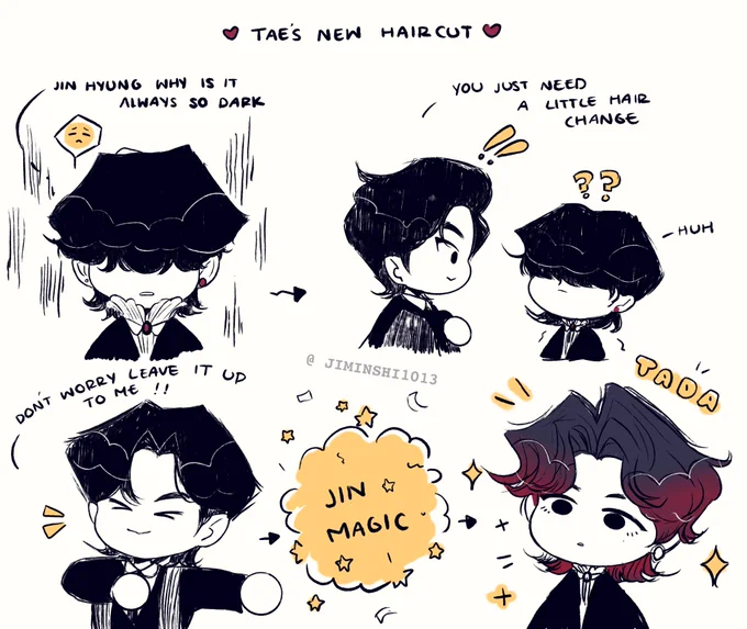 New hair cut for tae ?✨ 