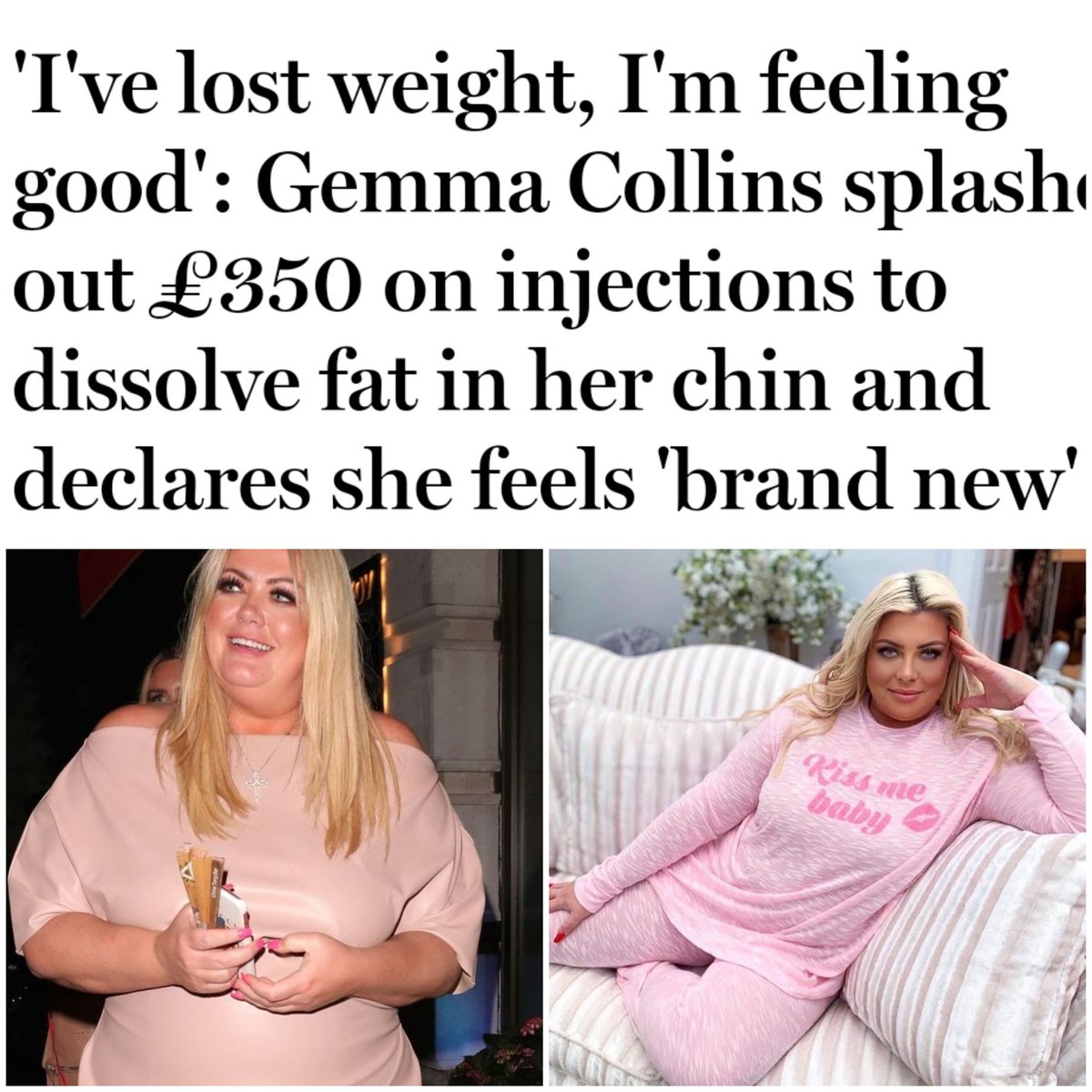 GoddessAesthet1's tweet photo. Do a Gemma Collins. Book for November to Pay October's prices Aqualyx Fat Disolving Injections.
💃OCTOBER OFFER💃
⭐ Small Area £70
✅ Large Aea £100
🔥 3 areas £200
07774600700
#Gemmacollins #Aqualyx #kent #sevenoaks #Fatdisolving  #weightloss https://t.co/TB9TbFKYGZ https://t.co/qZDWGij5GS