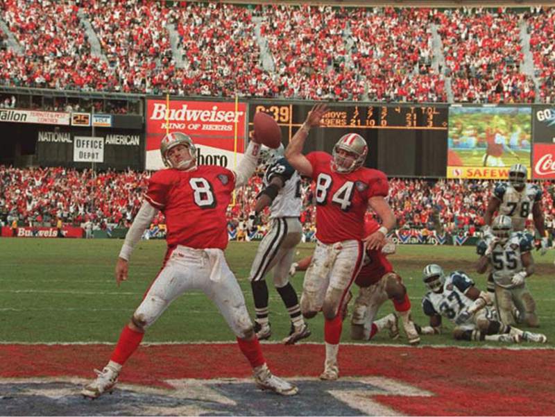 This was the game everyone wanted to see. This was essentially the people's  #SuperBowl. The  #49ers wore their home throwbacks again and Dallas countered with their own throwbacks for this game. A quick 21-0 leads helps send SF back to the Super Bowl. Continue thread.