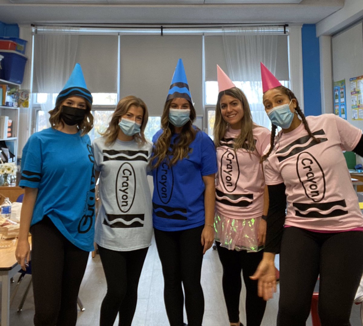 BLiveLoveTeach's tweet photo. Loving the Westpark staff’s crayon themed Halloween costume 🧡 https://t.co/R65N76RP7t