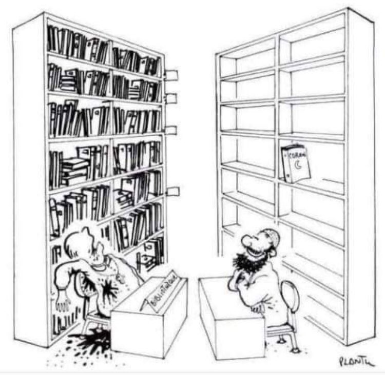 Thomas d’Aquin a écrit un jour: « je crains l’homme d’un seul livre ». Le fanatique est toujours un mono-lecteur. Ce soir, tandis que nos portes se ferment, promettons-nous de lire DES livres, et surtout ceux qui nous délivrent.