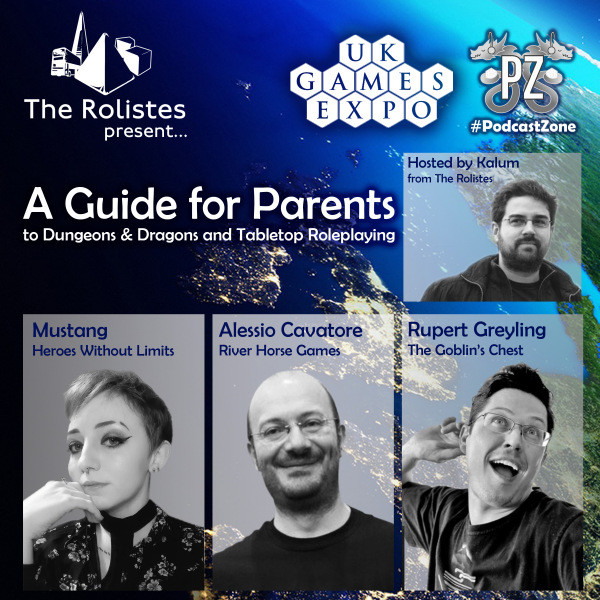 rolistespod's tweet image. "The Rolistes Present..." returns on our regular podcast feed with a panel streamed as part of #VirtuallyExpo.

@mustangsart, Alessio from @RiverHorseGames &amp;amp; @thegoblinschest offer “A Guide for Parents to #DungeonsAndDragons and #tabletopRPG”

rolistespod.com/2020/10/05/the… #parenting