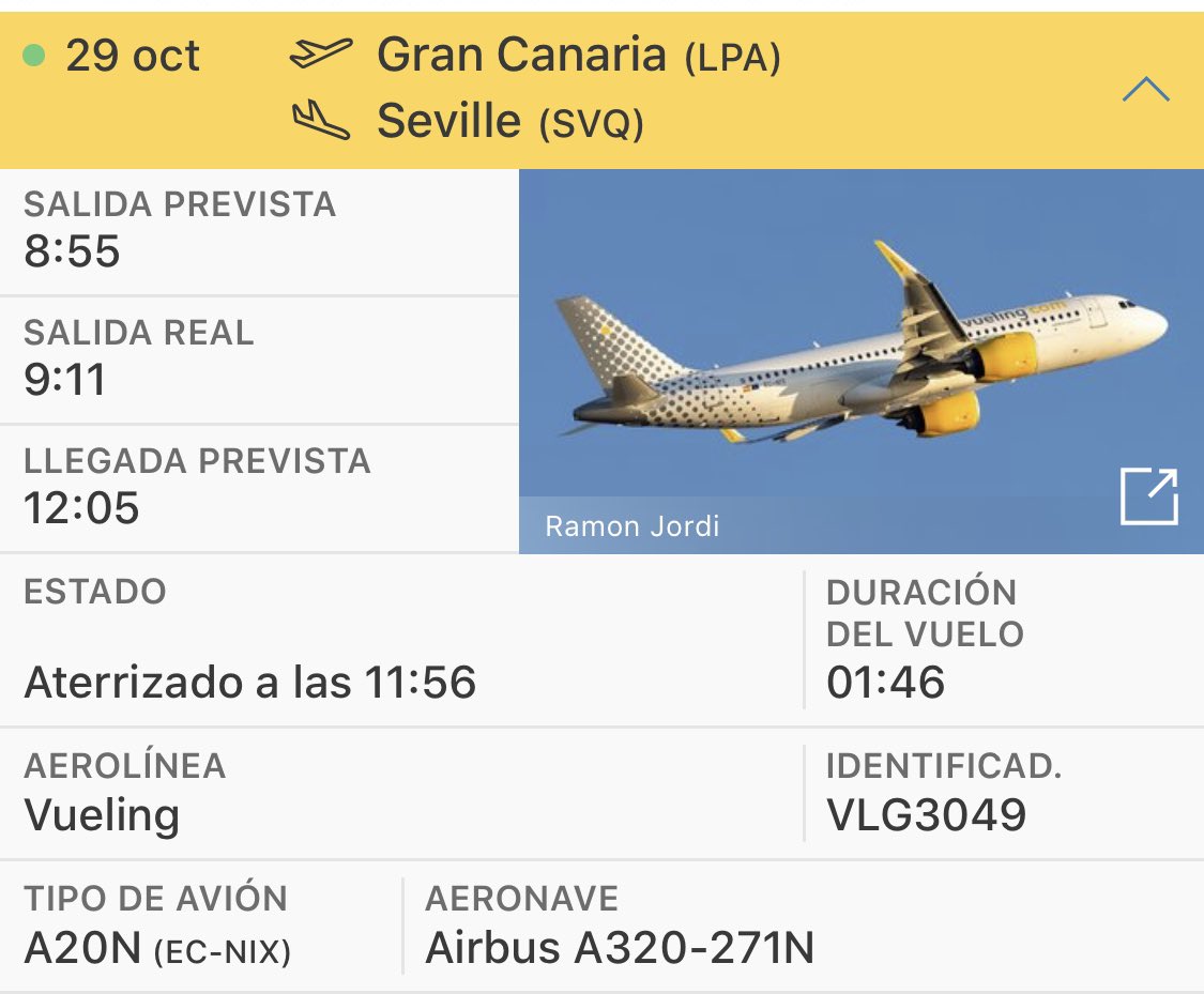 ✈️ Vuelo VY3049 LPA-SVQ
El Gobierno comienza a desalojar Canarias enviando inmigrantes a la Península. Vuelo llegado hoy a Sevilla con aprox. 30 ilegales.
Lo normal hubiese sido enviarlos de vuelta a África, repito, lo normal... https://t.co/XQ5ir9dt6A