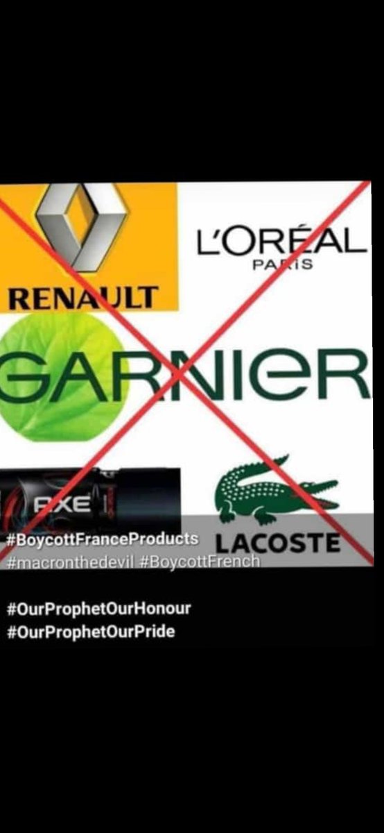 Disha989224's tweet photo. @alkamak41500575 #ProphetMuhammad4All we will not use any of this terrorist brand ...#hateufrance #boycottfrance https://t.co/dUpqxp1PYX