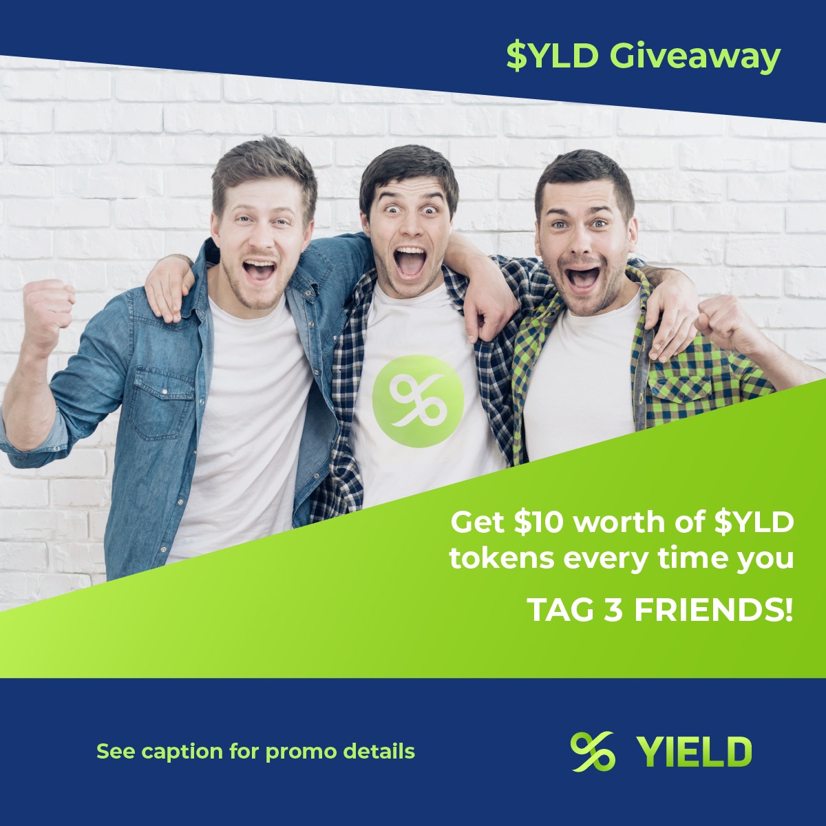 YieldApp's tweet photo. ๐ธ๐ธ FREE $YLD ๐ธ๐ธ
Get $10 worth of $YLD for every THREE FRIENDS you tag in this thread!
To join:
- Follow us
- ๐ and RT this post
- Tag three friends and include #JoinYIELD ๐
Donโt forget to sign up to our Early Adopter Program on https://t.co/eEKgylCJDH! https://t.co/S4WXfYMPHK