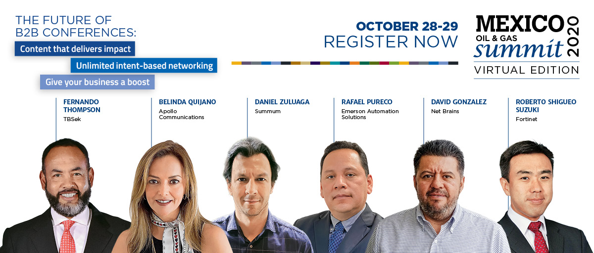 MXBusinessNews's tweet photo. Up next at #MexicoOilAndGasSummit, we are joined by @cyberthompson from @TBSeK_MX, @bquijanol from @ApolloComMx, Daniel Zuluaga from #Summum, Rafael Pureco from @EMR_Automation, David Gonzalez from Net Brains, @satrijoe from @Fortinet and Erik Gomez from @RigNet https://t.co/HhZ6d4pNaJ