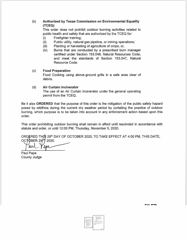 BastropCntyOEM's tweet image. Effective at 4 PM today a County-Wide Burn Ban will go into effect.  We just didn’t get enough rain to put a dent in this drought we are in and with the winds today it will quickly dry things out. More winds are expected Sunday and then we will stay in a dry weather pattern.