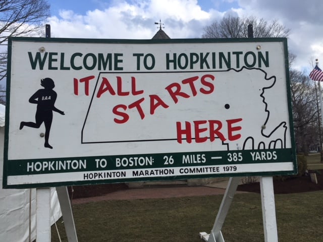 FADING AWAY AND MISSED BUT NEVER FORGOTTENAs I was driving by Hopkinton the other day, my daughter Elle reminded me she has never seen the start line of the Boston Marathon. So, I quickly exited the highway and headed to WHERE IT ALL STARTS.