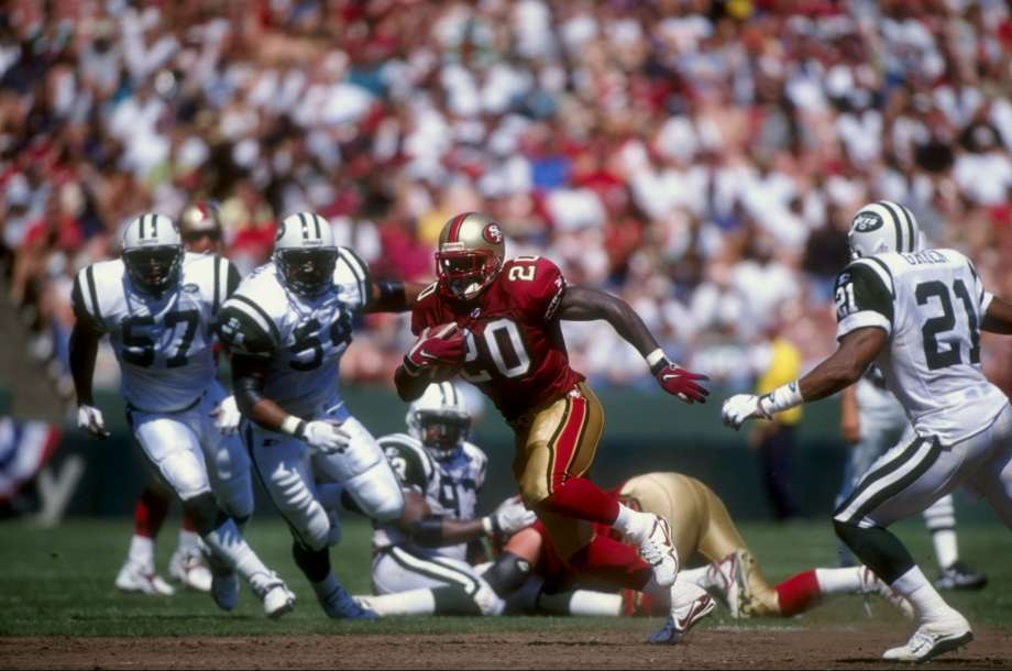 In an unannounced move before the 1998 season, the white pants are removed from the standard set and gold pants are re-introduced to the team's identity. The  #49ers would not wear anything resembling the 1955/1994 throwbacks for the next two decades. Continue thread.