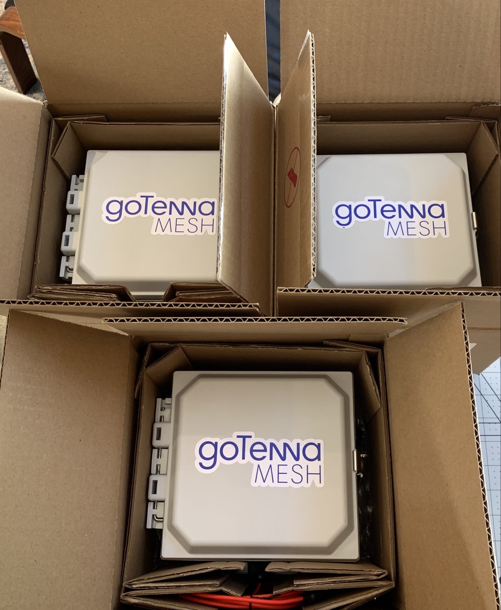 Shipping product today! goTenna Mesh Relay Station V2's