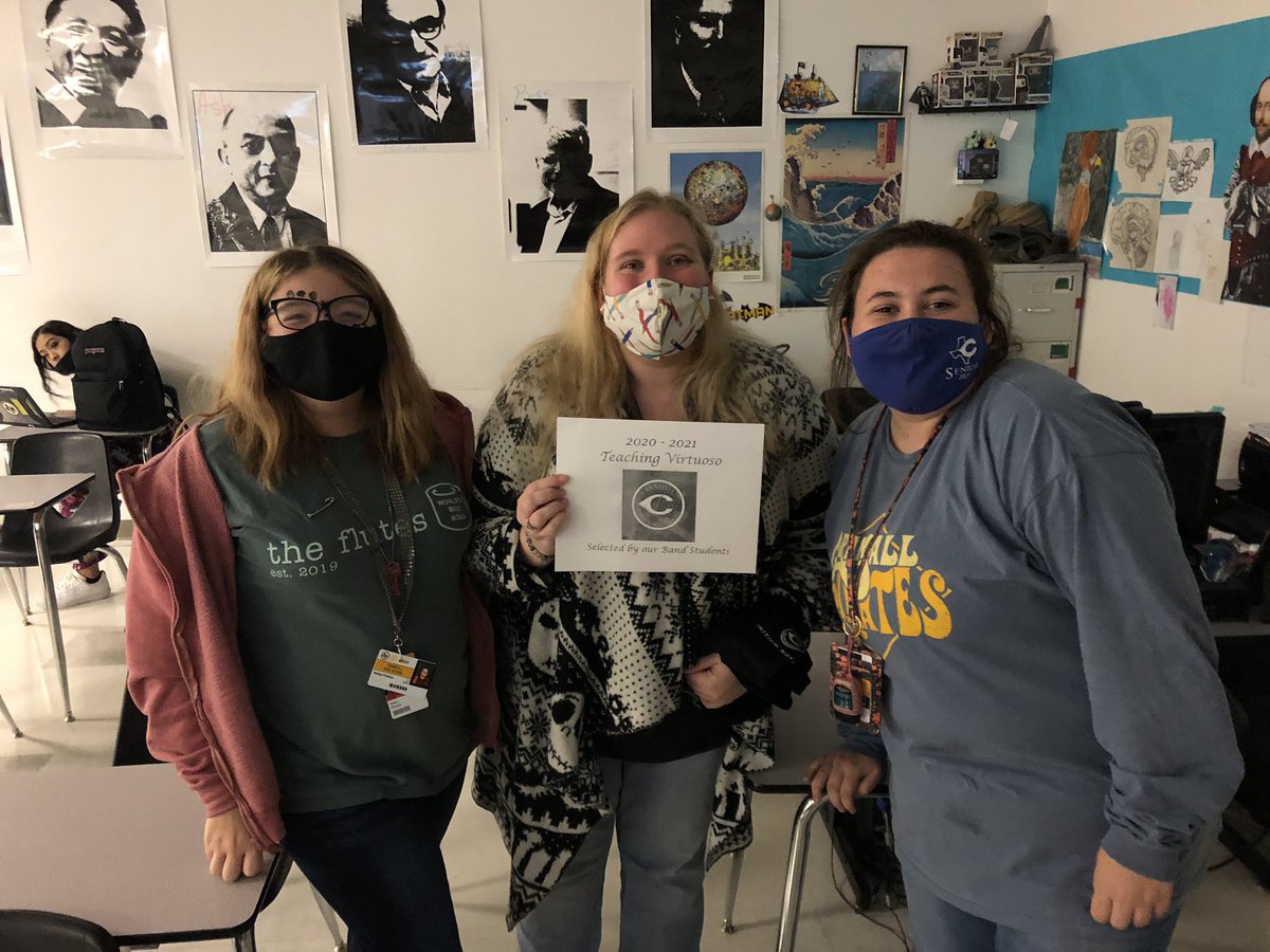 Congratulations to Ms. Tracy Simpson! This week’s teaching virtuoso selected by our band students! <a href="/CrandallHS/">CrandallHS</a> <a href="/OfficialCISD/">Crandall ISD</a> <a href="/CrandallBand/">Crandall Pirate Band</a>