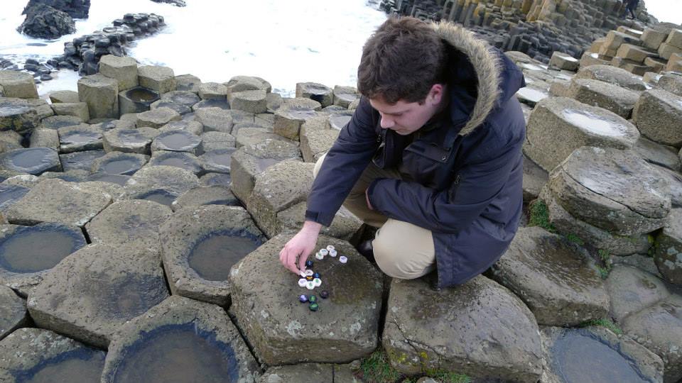 Playing Hive Pocket at Giant's Causeway