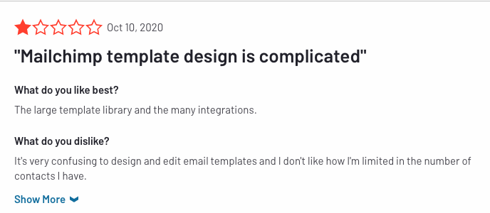 An email automation software with perfect UI (from the  http://mailchimp.com&nbsp; review page):