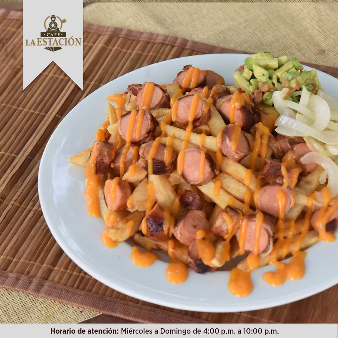 ¡Feliz jueves a todos!🤩
Les recomendamos hoy unas Papas La Estación 🍟🍽️
Visítanos esta tarde y disfruta de esta entrada y mucho platillos más que te encantarán 😍😁
Acceso por Trapiche Museo Interactivo 📍