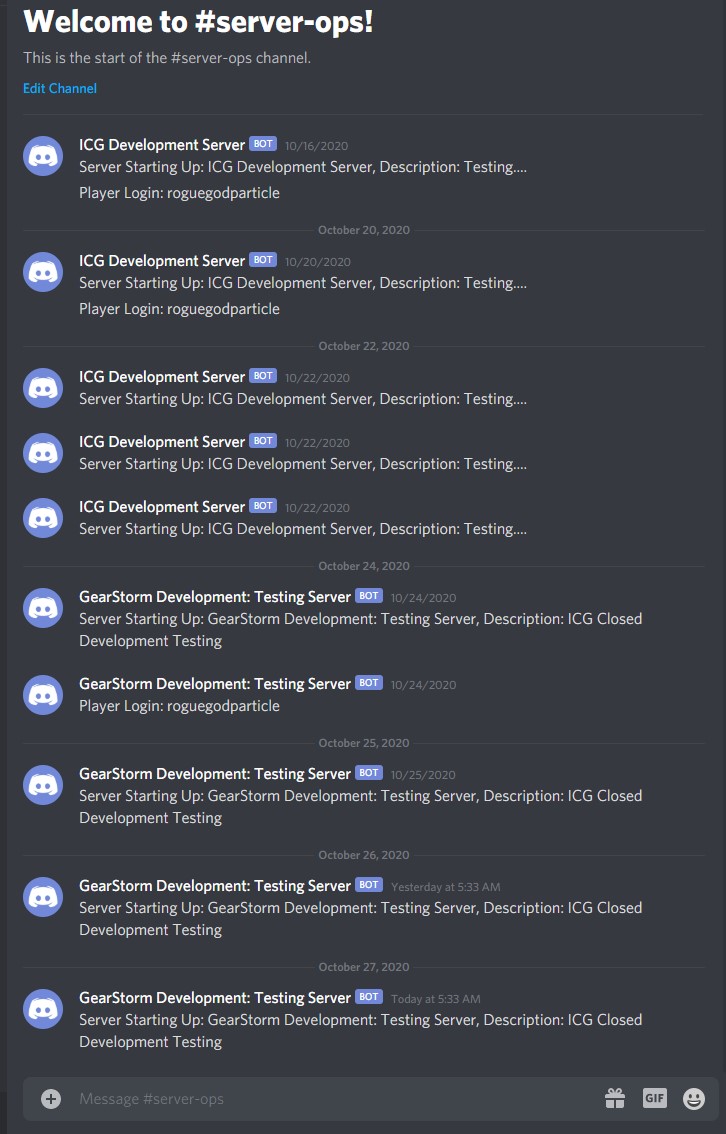 GearStormGame's tweet photo. Release 1.619 - Discord Server Alerts, Looting, Harvesting, Quests, and Inventory Fixes - https://t.co/UFnA5ZVIaB https://t.co/cEzvGnE0nm