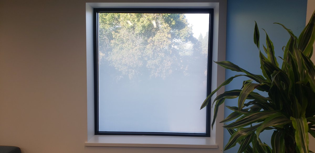 S_Sunscreen's tweet photo. Gradient films are a great way to keep spaces private, but also maintain visibility out the window. We applied some gradient film to the Swinerton office- looks great and does the job it needs to!
#SpokaneSunscreen #bestofthebest #shoplocal #familyowned #LLumar #GradientFilm https://t.co/rk75hK8XTv