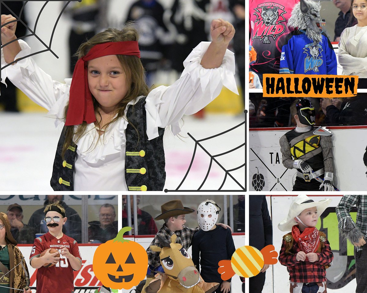 WHLwild_'s tweet photo. #WildThrowbackThursday
With only two days until Halloween we had to throw it back to last years costume contest. We will sure miss seeing all the amazing costume on the ice!
Come see us Halloween Day from 2-5 at the TTC for the Candy Cruz hosted by Wenatchee Parks and Rec. https://t.co/2YUmwKvN7J