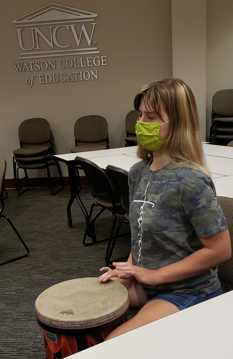 MsKimatTPYA's tweet photo. TPYA had such a fun time learning how to drum at Watson College of Education. @MosleyPLC @A_Pearson16 @billsterrett @UNCWWatsonEd https://t.co/Ho9js4jXvZ