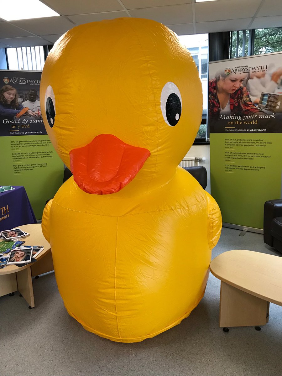 debpry01's tweet photo. @BantshireUni Did somebody say duck?  Meet AberQuack from @AberUni https://t.co/Eok08G1YSJ