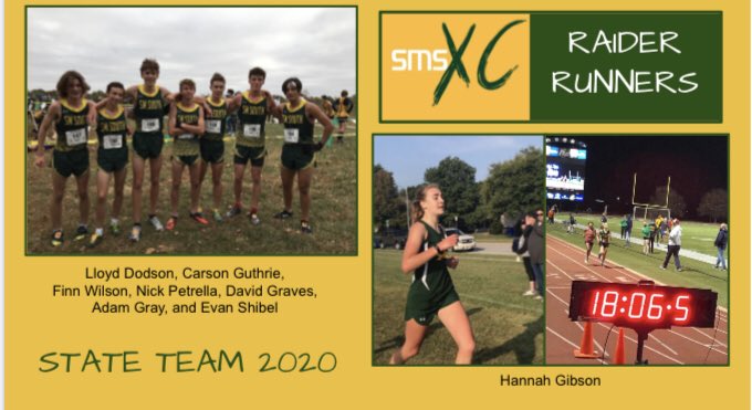 SMSWannamaker's tweet photo. #SMSXC going to 6A State meet Saturday. Boys race at noon. Hannah at 12:35. Let’s go #RaiderRunners https://t.co/zsskkWlxxL