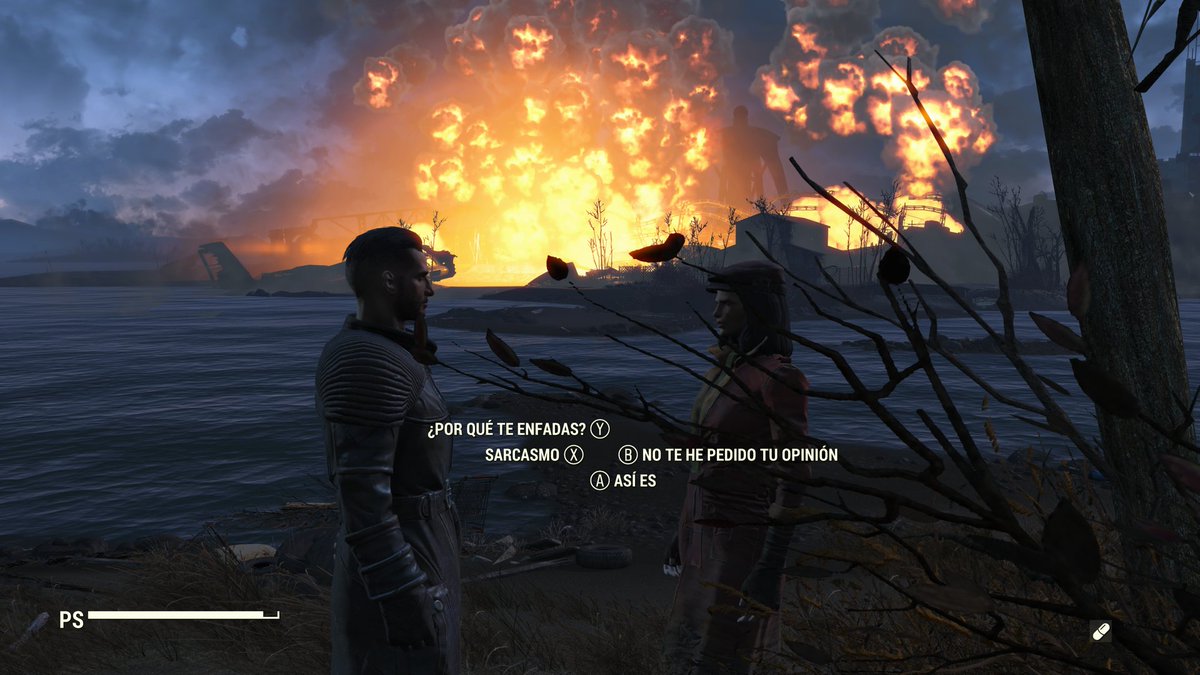 CyberpunkPics's tweet photo. #Fallout4 #XboxShare La típica pelea matrimonial del yermo. https://t.co/9k3J29RCb4