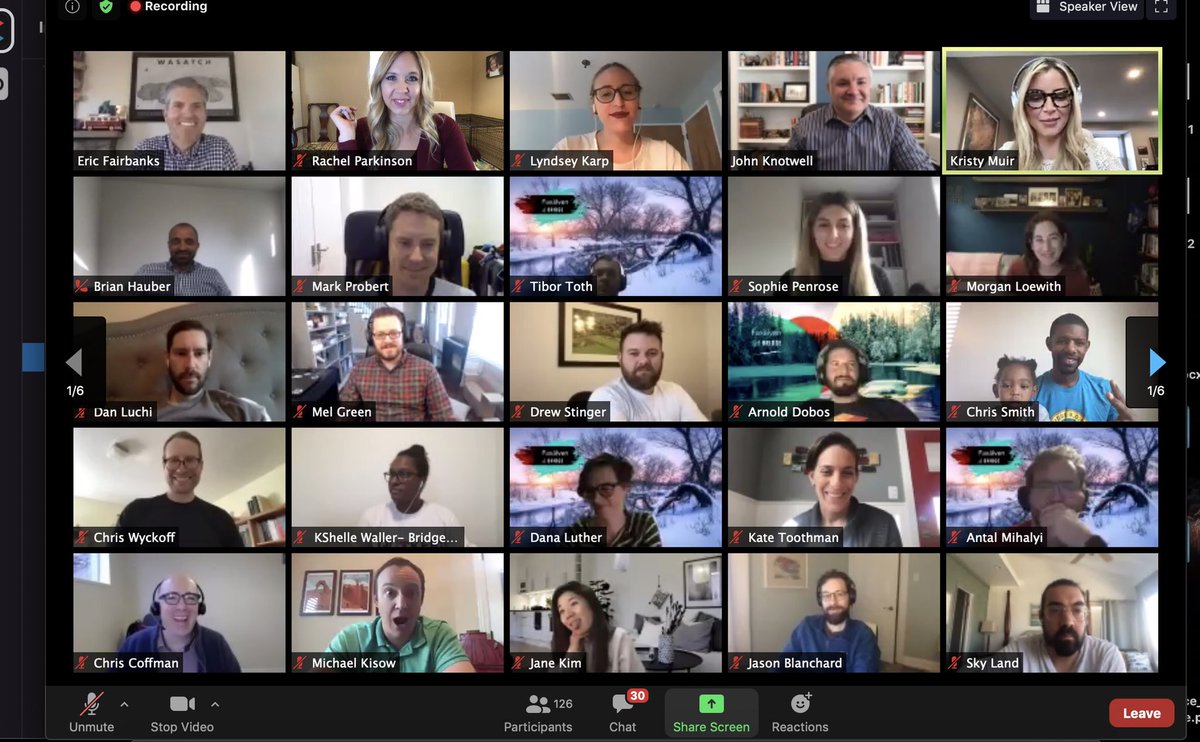 Together, even when we’re apart.

not pictured: Zardoz (if you know, then you know!)

#PeopleMatterMost #BridgeFam #AllHands #CompanyMeeting #CultureCounts