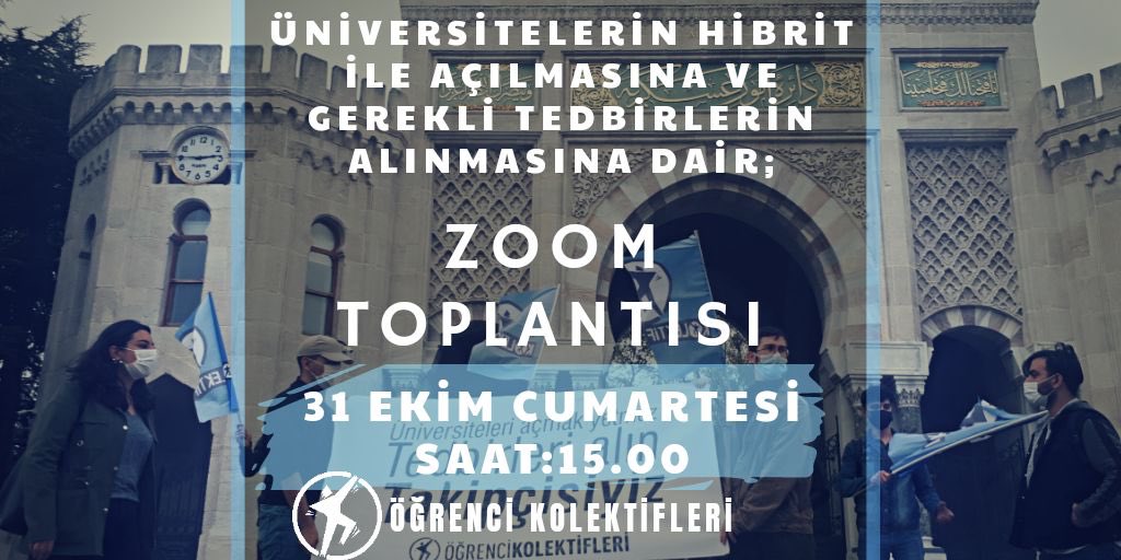 📣Üniversiteliler sorunlarını birlikte konuşacak, yan yana çözecek!

💻Üniversitelerin hibrit eğitimle açılmasına ve gerekli tedbirlerin alınmasına dair Zoom topantısında buluşuyoruz.

📅 31 Ekim Cumartesi
🕒 15:00
💻 Zoom
#unilerhakkinistiyor