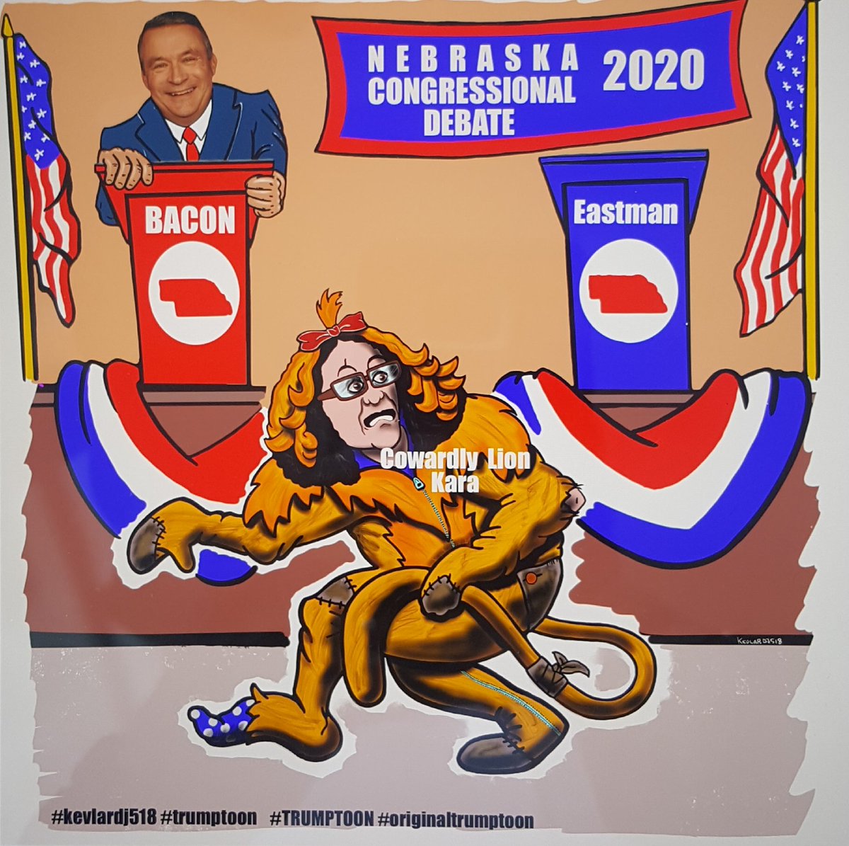 KevlarDj's tweet photo. @realDonaldTrump @edced968cf8b42d  #DonaldTrumpJr #MAGA #MAGA2020LandslideVictory @karaforcongress #Nebraska #NebraskaRally #PoliticsToday #RepublicanParty @TomBecka #Election2020 #Trumptoon #originalTrumptoon #TRUMPTOON https://t.co/HlwASqXS3M