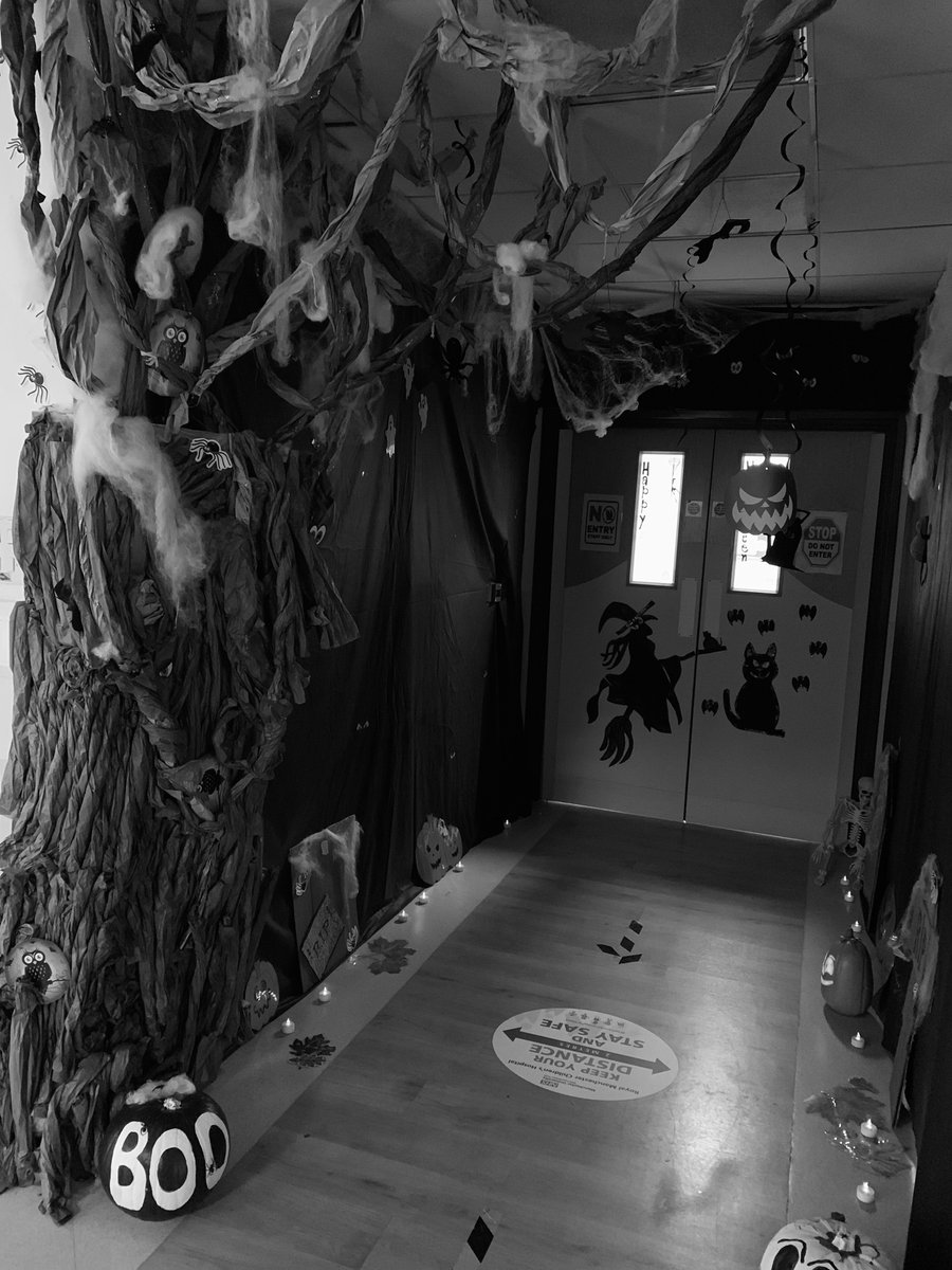 RMCH_CRC's tweet photo. Well done to the team at CRC.  The spooky forest looks amazing fingers crossed we win the competition 🤞🤞 https://t.co/jxzttLhVsJ
